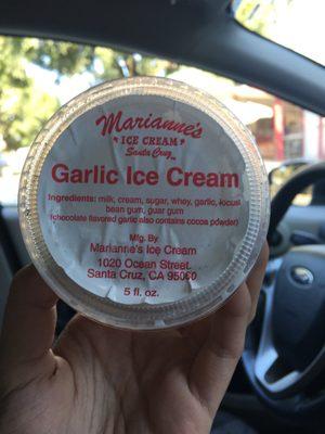 Garlic Vanilla Icecream for $3. Not bad!