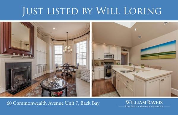 Stunning Back Bay condominium listed & sold by Will Loring!