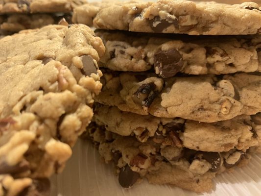 Brown Sugar Bourbon Pecan Choc Chip Cookies