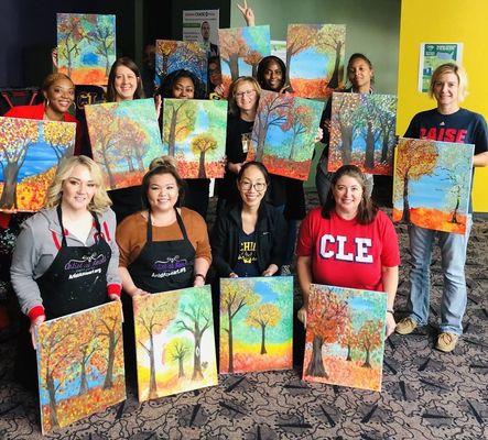 Fall Paint and Sip Private Party