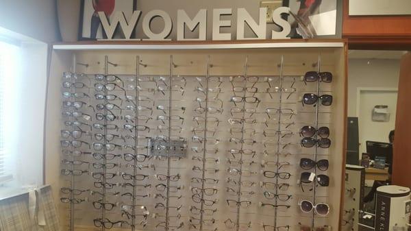 A glimpse of the large selection of eye ware.