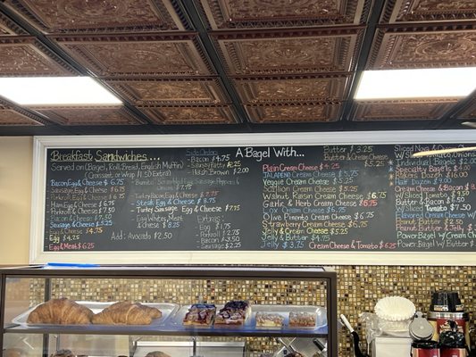 Menu board