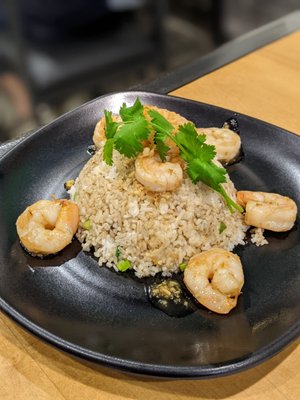 Garlic shrimp fried rice