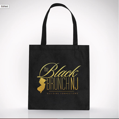 Customized tote bags with gold foil!