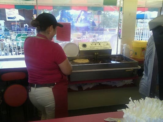 We wait, we all wait for the funnel cake!