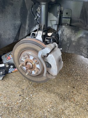 Malibu brake pad and rotor replacement with additional vehicle diagnosing.