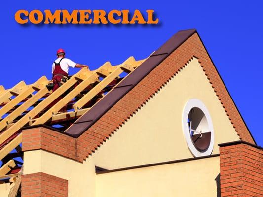 Commercial roofing and repair.  No job is too large.