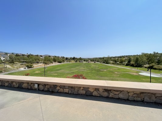 view from outdoor patio