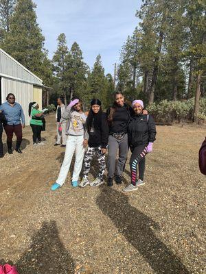 Young Adult Members hiking