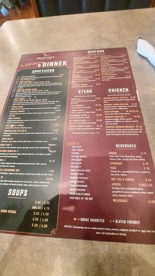 Extensive menu