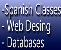 Paginas Web, Professional Spanish Classes, databases for small business