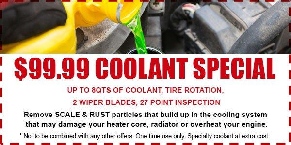 $99.99 Coolant Combo Special