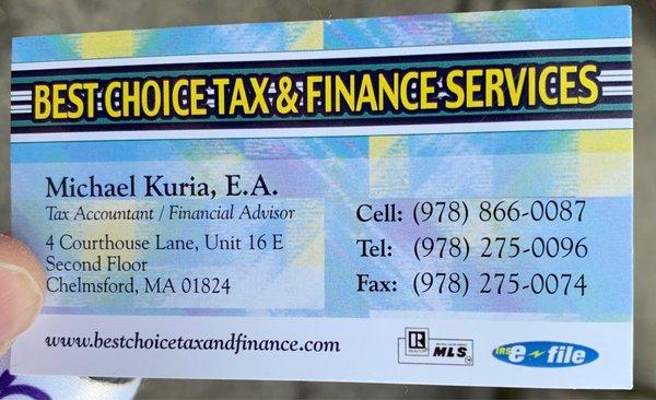 Best Choice Tax & Finance Services