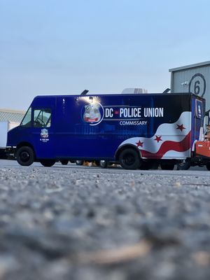 Printing and full trailer wrap for DC police union fleet