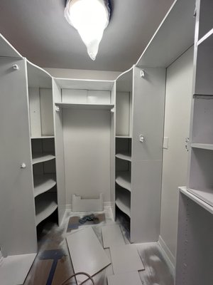 Paint closet