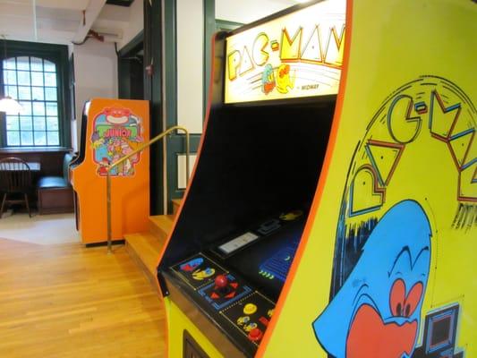 Pac-Man and Donkey Kong Junior Arcade games at Babson College in MA