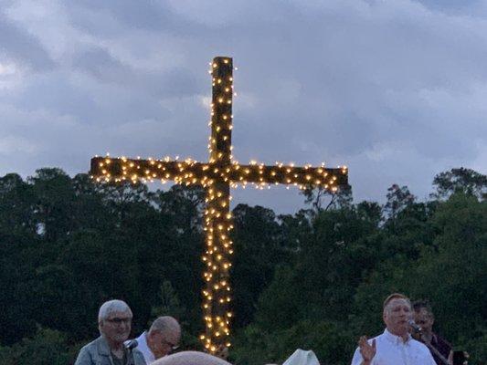 This was Sunrise service by the lake at Lakeview Church of Tarpon Springs, FL