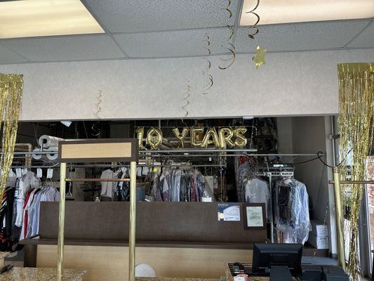 Happy 10 year anniversary Organic Dry Cleaners!