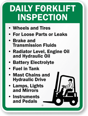 Remember to do your daily  inspections. Red tag & report all safety issues to a supervisor. Have all issues repaired by an authorized tech.