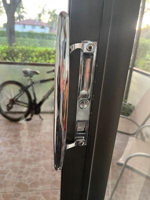 Installment of sliding glass door lock