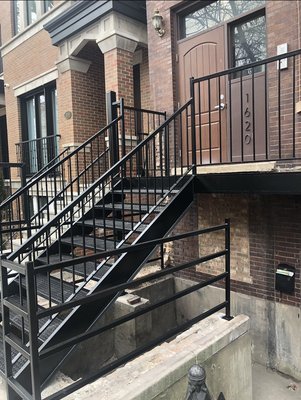 One of our first rentals in Wicker park with newly installed front stair case!