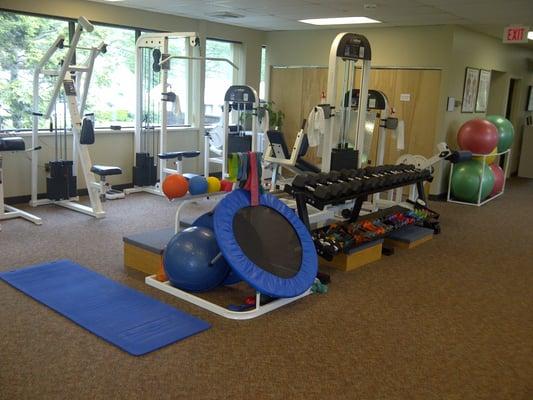 Another gym shot at Blue Hills Sports & Spine Rehabilitation's Weymouth Office