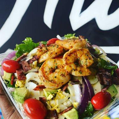 Cobb Salad with Grilled shrimp!