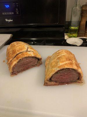 Beef Wellington end result, was amazing