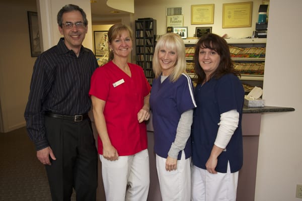 Dr. Diamond and his staff-Lorraine, Debby and Karen