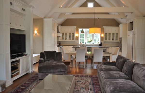 View of kitchen from new family room (addition)