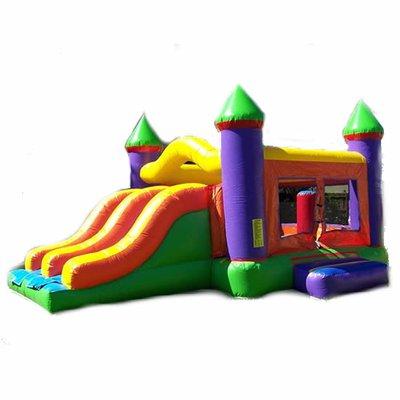 Combo Castle Double Slide Bounce House 14ft wide 20ft Long  2 6ft Tall Slide