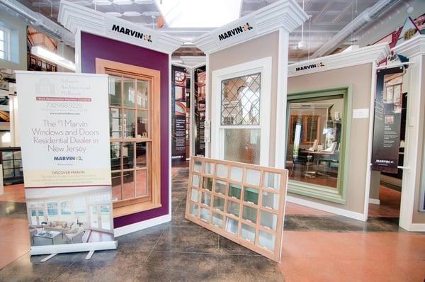 The Atlantic Architectural Showroom, showcasing Marvin Windows and Doors & JELD-WEN Windows and Doors