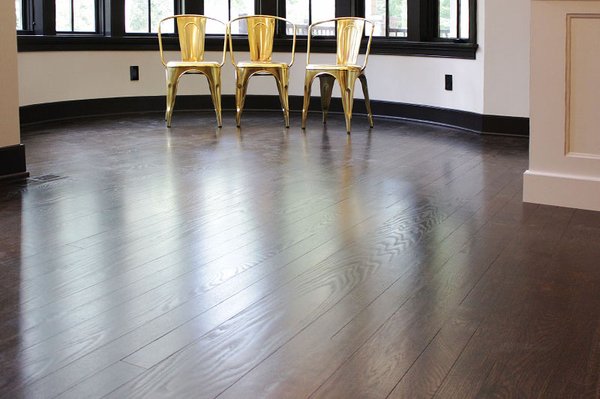 Oak hardwood floor in a local residence