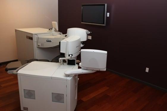 The iLASIK suite at the Modesto Eye Center where LASIK and laser corneal transplant surgeries are performed by Dr. Ash.