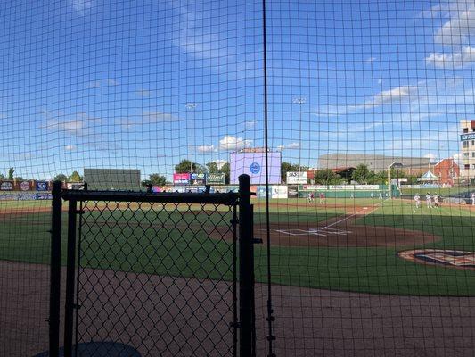 Shot of field before a game