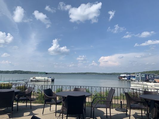 Outdoor patio view