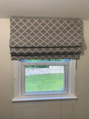 Custom Roman shades