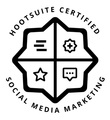 We are Hootsuite certified in Social Media Marketing!