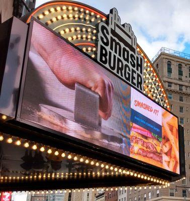 Smash burger bling sign