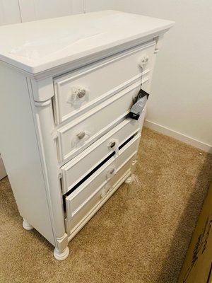 Drawers in chest.