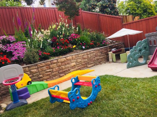 Safe and beautiful playground, lots of toys