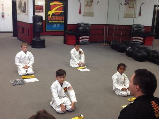 Yellow belt ceremony