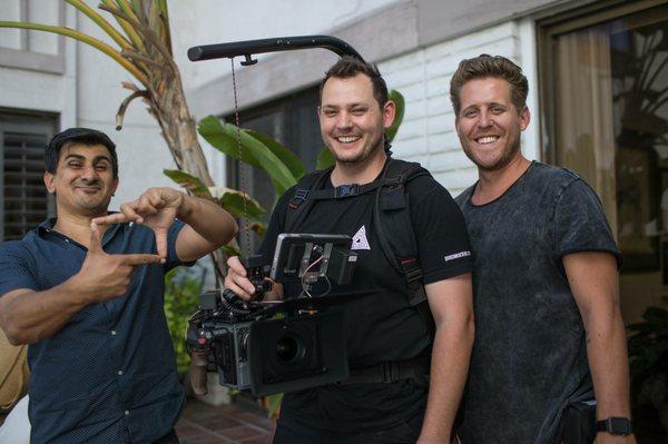 our crew on location