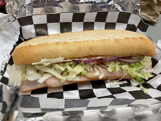 Holy Hannah... giant sub! Just as tasty as it appears