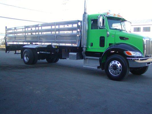 Mild steel flatbed with aluminum sliding