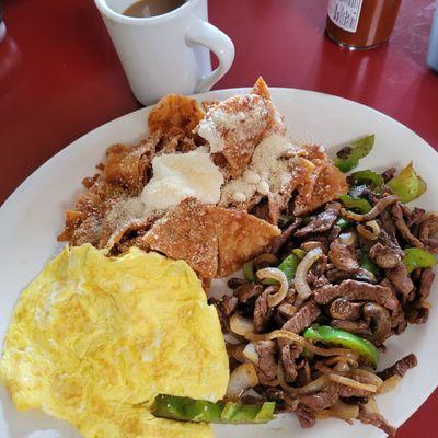 Chilaquiles w/Steak