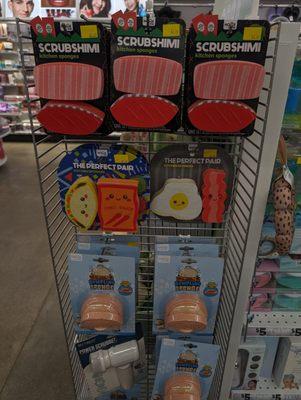 Food-themed scrubbers