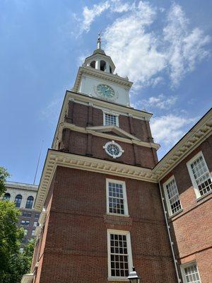 Outside Independence Hall