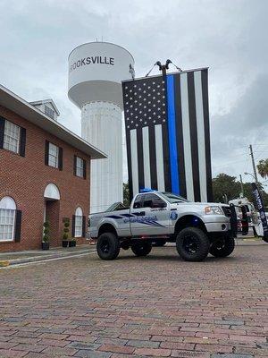 We Back the Blue in Brooksville, Florida.