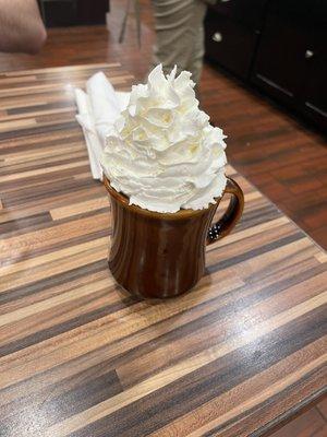 Hot Chocolate made with milk